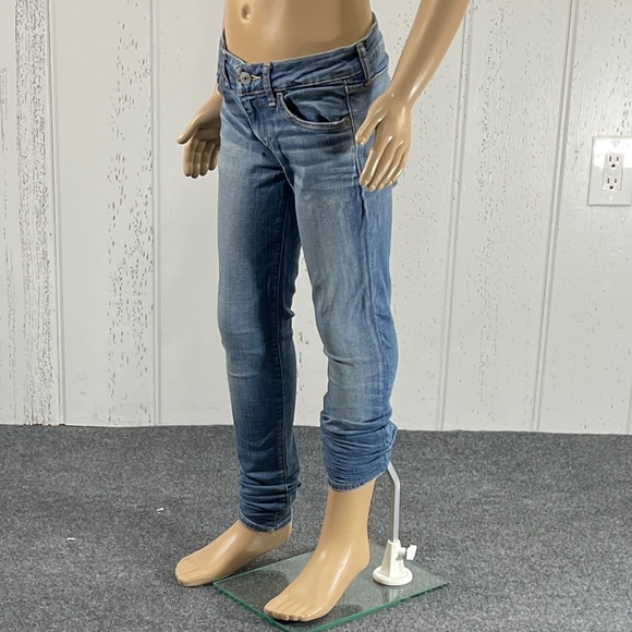 * Abercrombie & Fitch Junior’s Light Washed Skinny Jeans Sz 00R - Picture 4 of 14